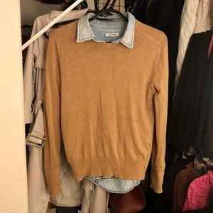 ZARA Brown Cotton Knit Sweater-SZ M